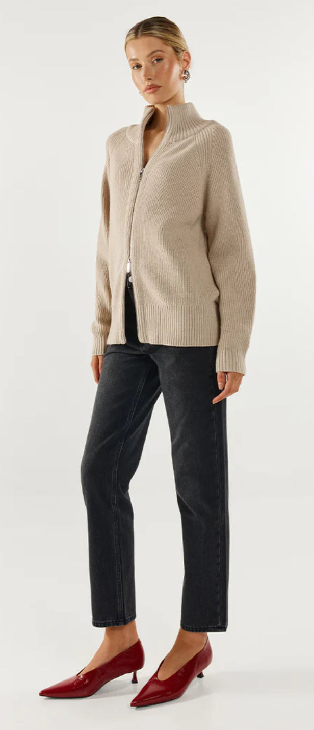 Florie Knit Cardigan - Oat