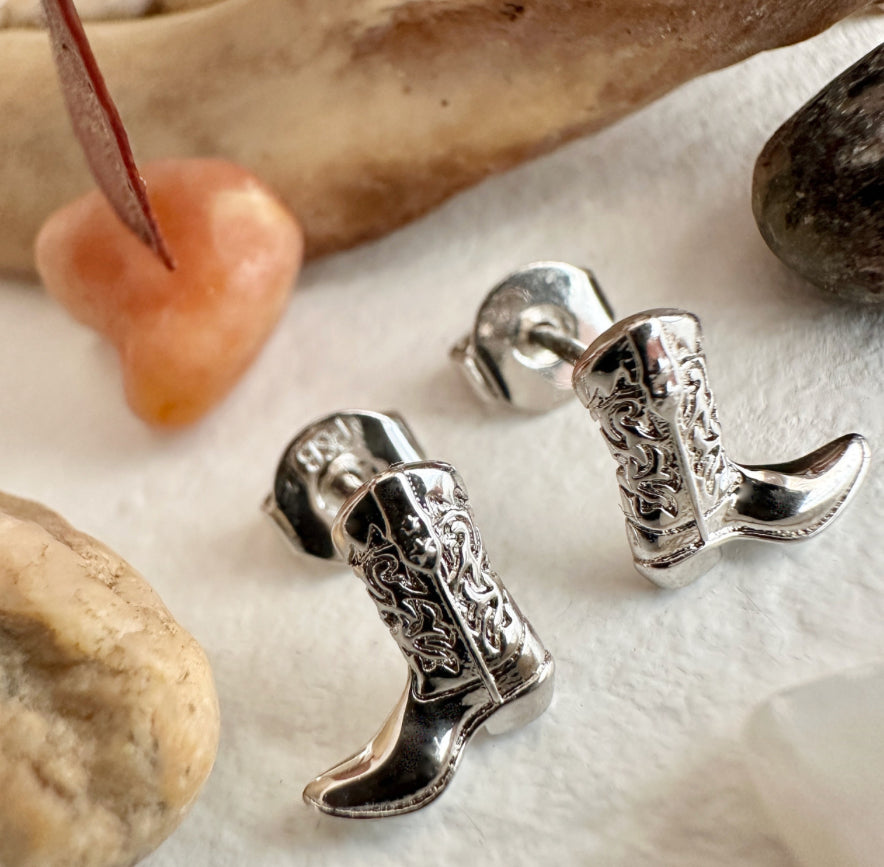 Dolly - Cowboy Boot Stud Earrings