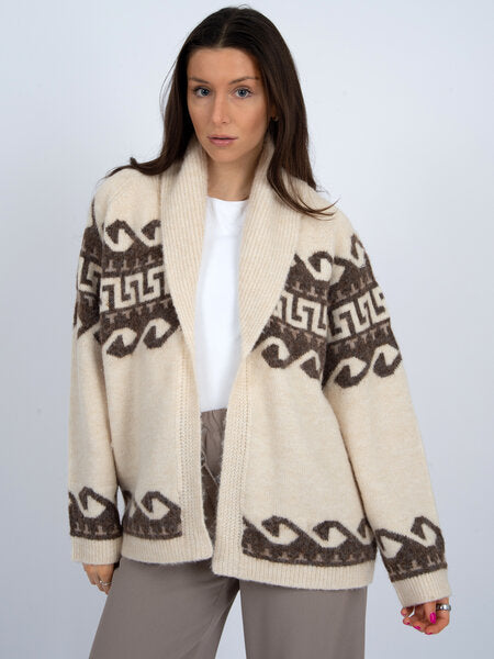 Astrid Long Sleeve Shawl Collar Cardigan