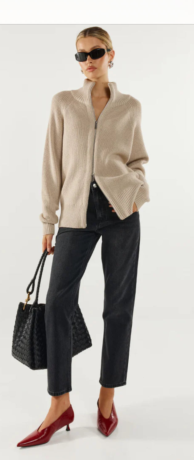 Florie Knit Cardigan - Oat