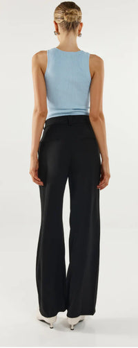 Corey Zip Pants - Black