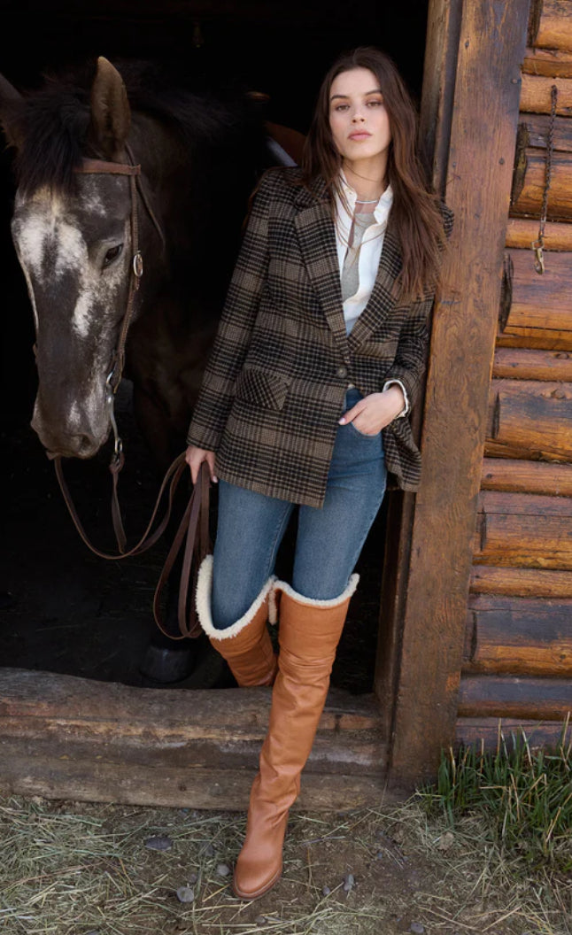 Kingston Relaxed Plaid Blazer