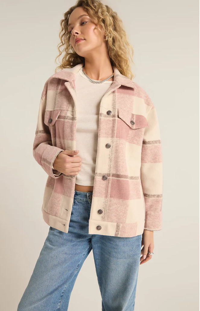 Preston Knit Plaid Jacket