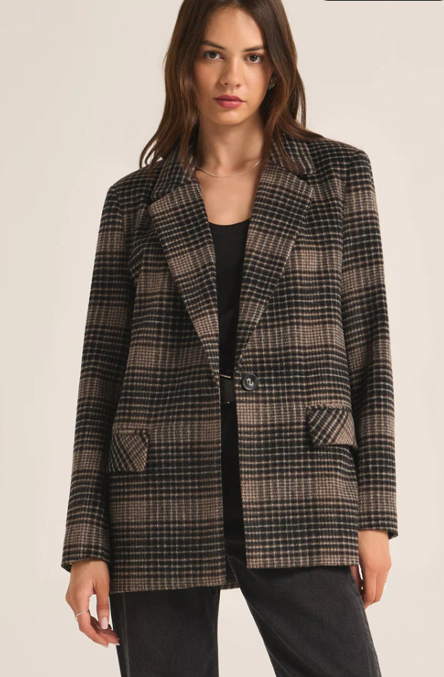 Kingston Relaxed Plaid Blazer