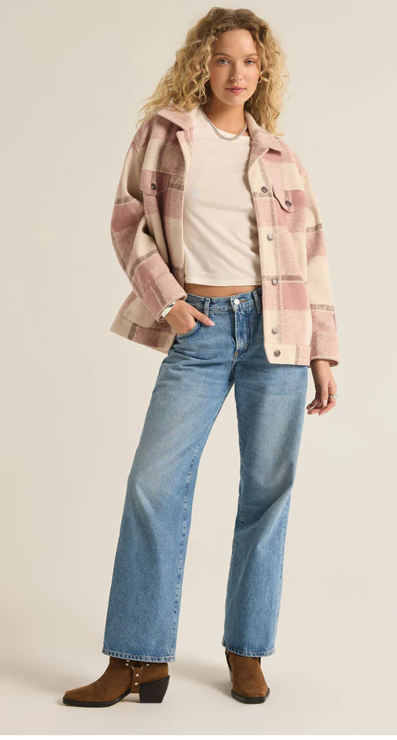 Preston Knit Plaid Jacket