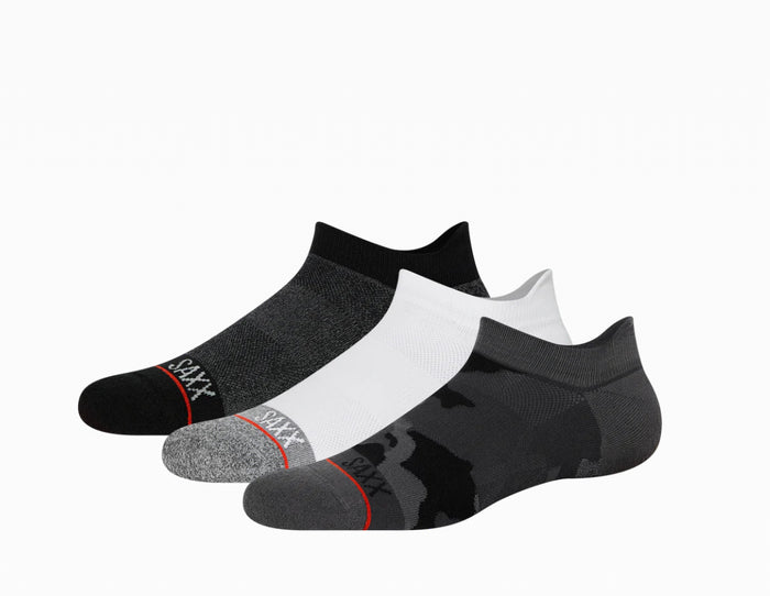 3 Pack Low Show- Large Camo/White/Black