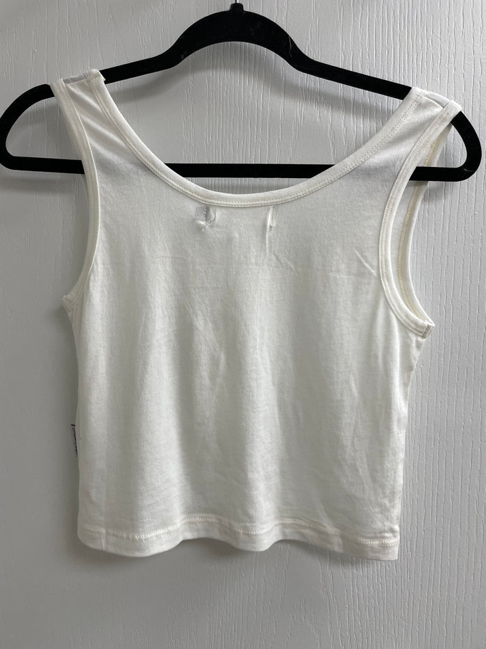 Essentials Boxy Tank-Whte