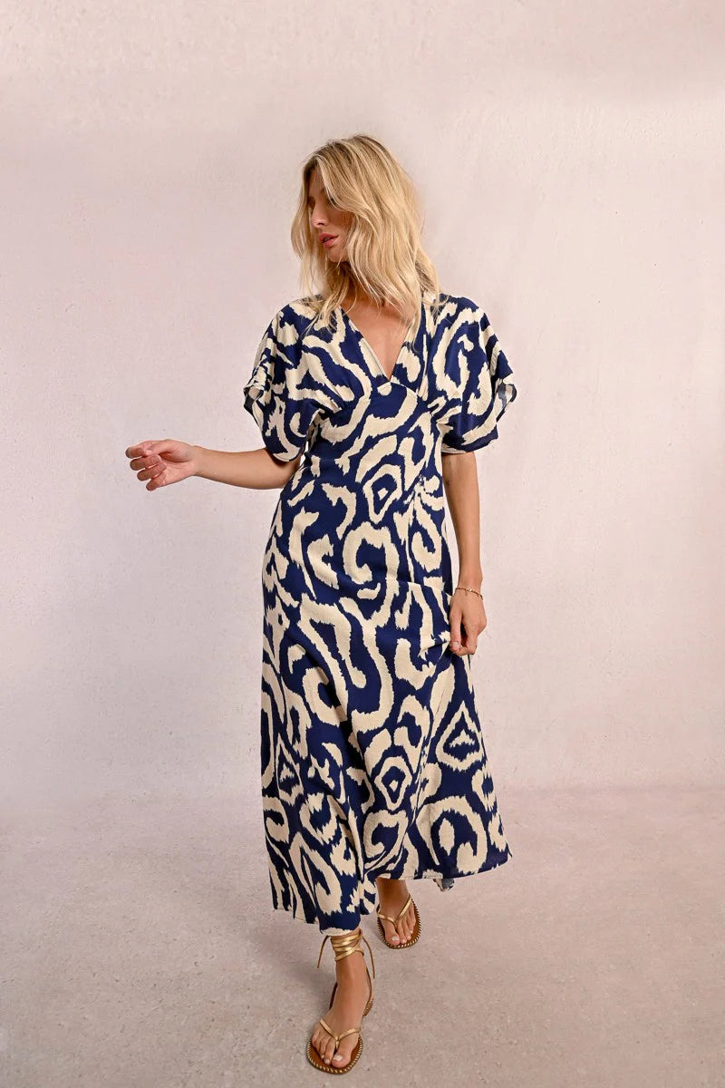 Long Printed Dress