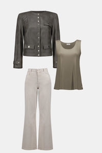 Goldie Classic Wide-Leg Stretch Denim Jeans