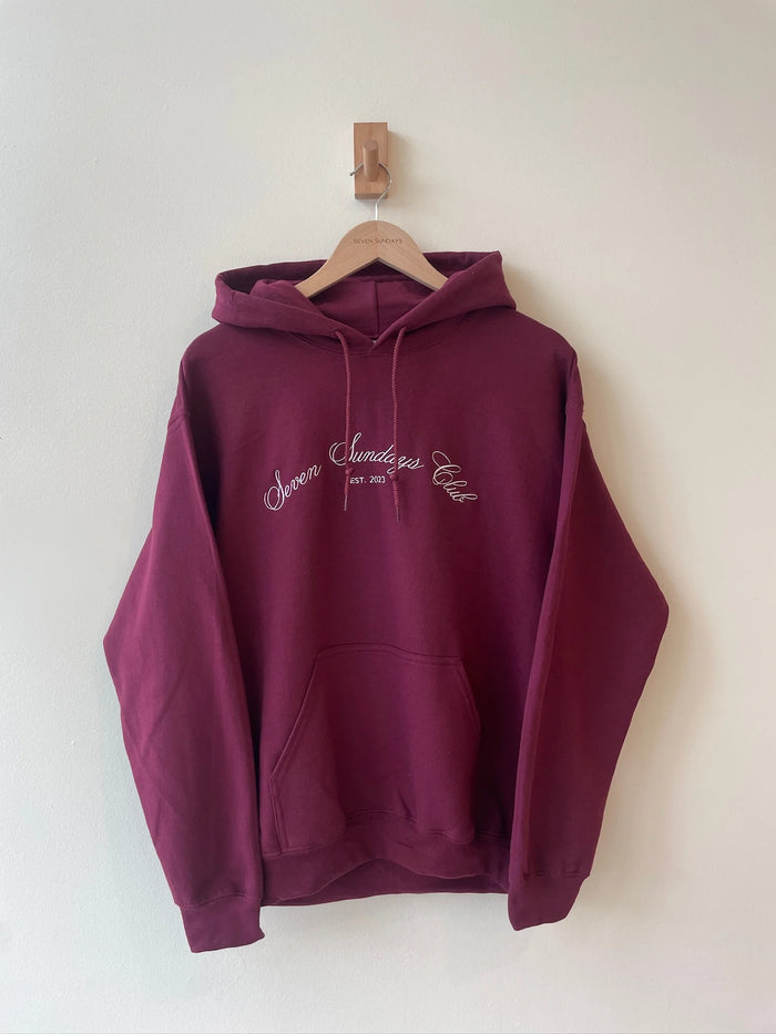 Seven Sundays Hoodie Maroon