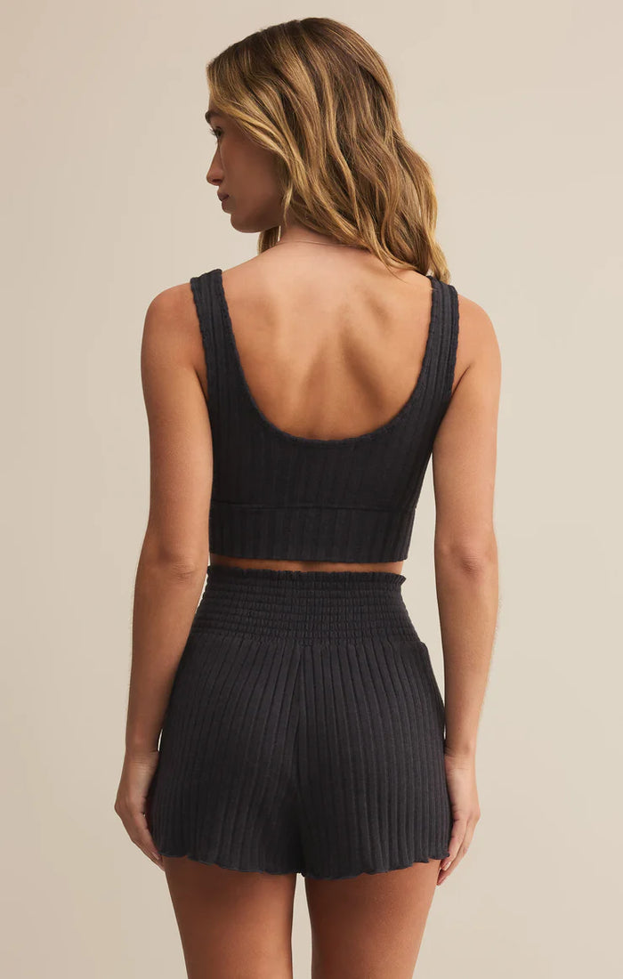 Zoe Silky Rib Tank Bra