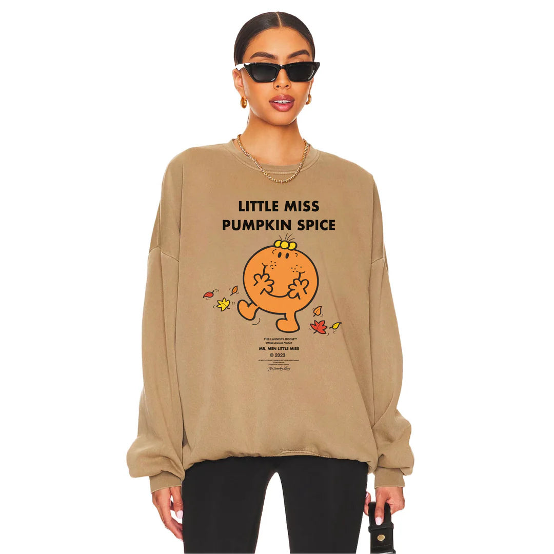 Little Miss Pumpkin Spice Jump Jumper Camel Gold