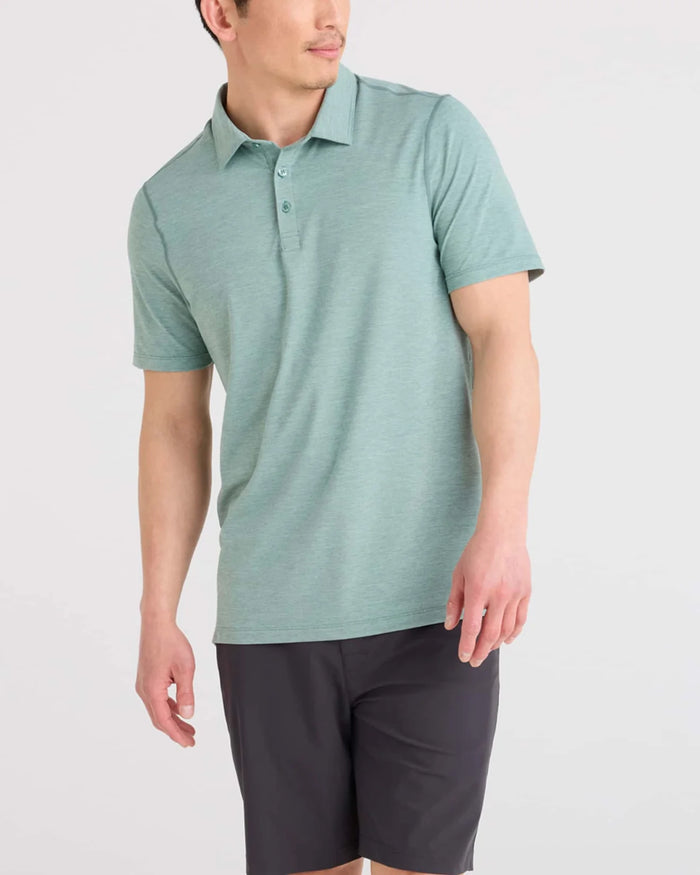 Droptemp All Day Cooling Short Sleeve Polo-Shark Blue