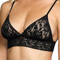 Padded Triangle Bralette- Black