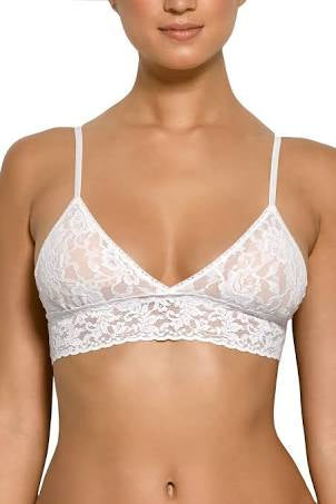 Padded Triangle Bralette- White