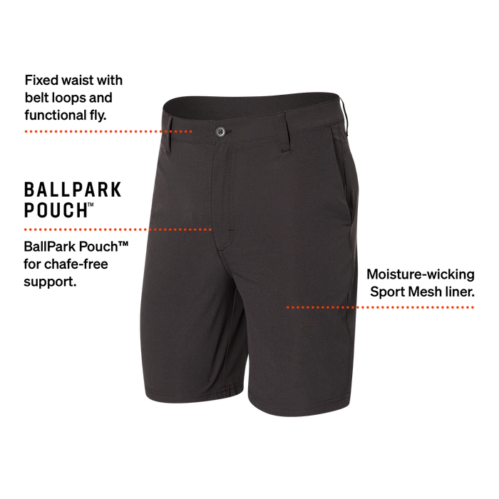 Go To Town Casual Sport 2N1 Short- Faded Black