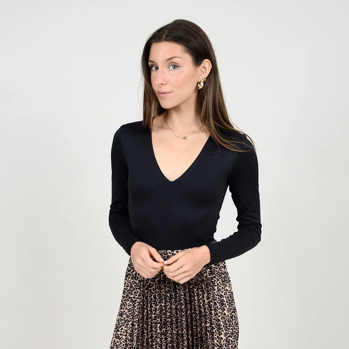 Valentina Double V-Neck Top