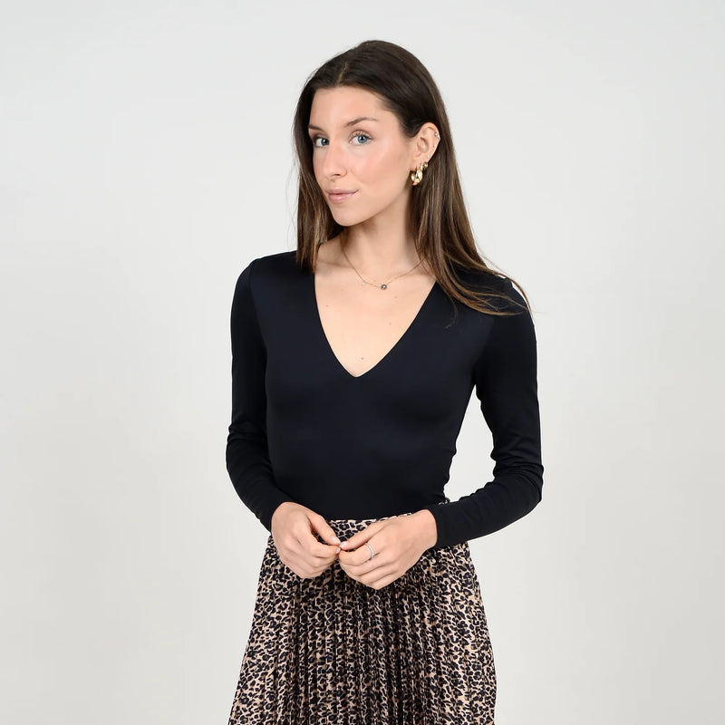 Valentina Double V-Neck Top