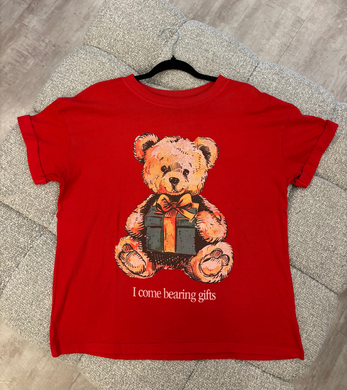 Bearing Gifts Boyfriend Tee - Red