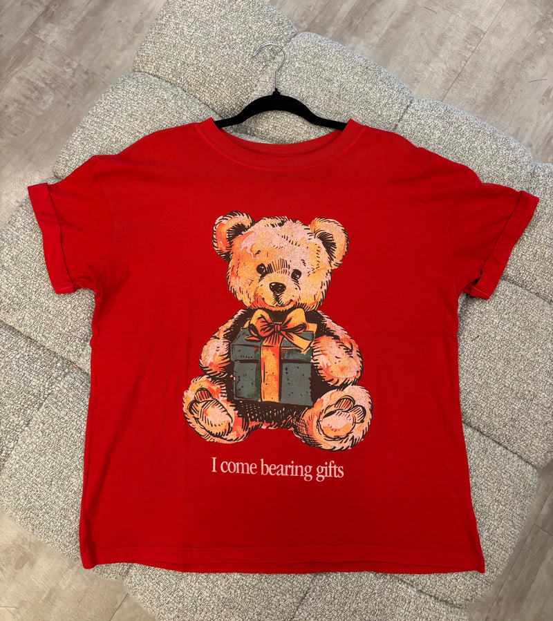 Bearing Gifts Boyfriend Tee - Red