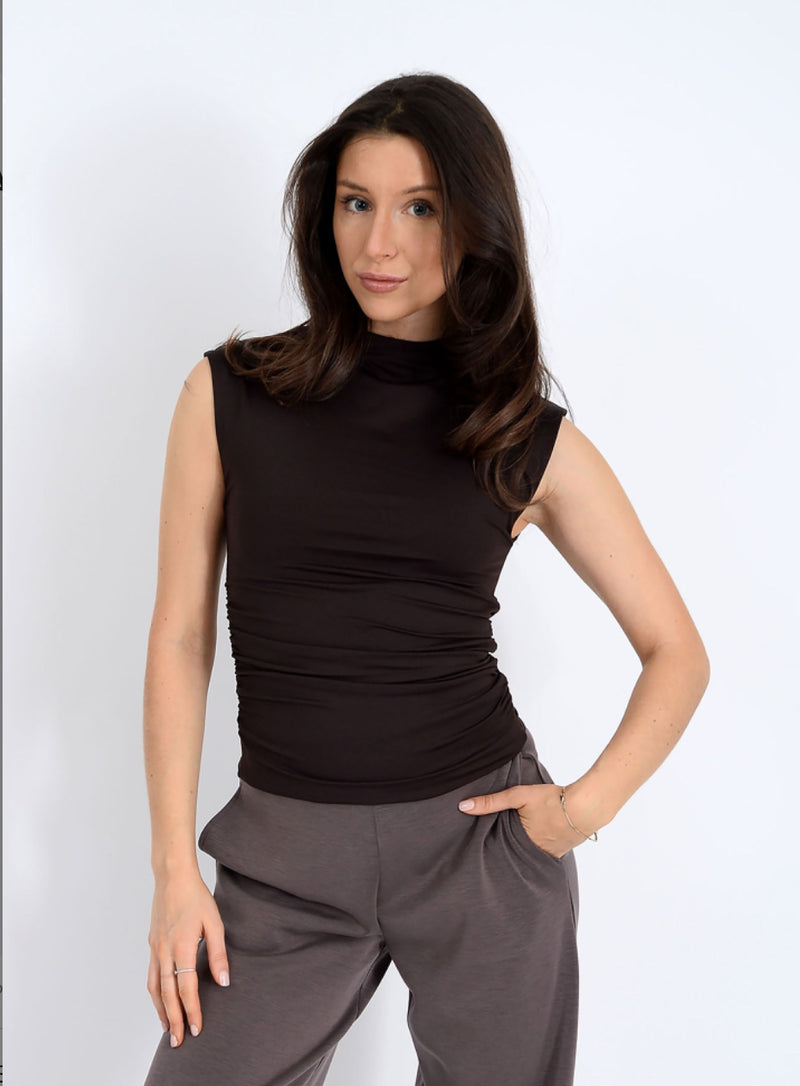 Extended Sleeve Funnel Neck Top