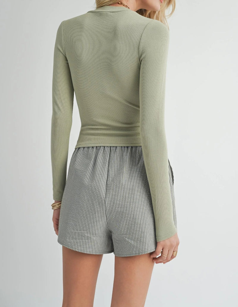 Ronan Crewneck Top- green