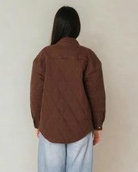 Leni Quilted Coat - Espresso