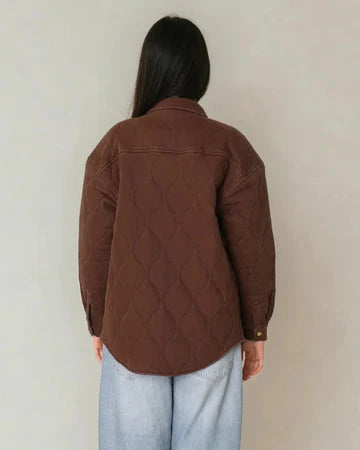 Leni Quilted Coat - Espresso