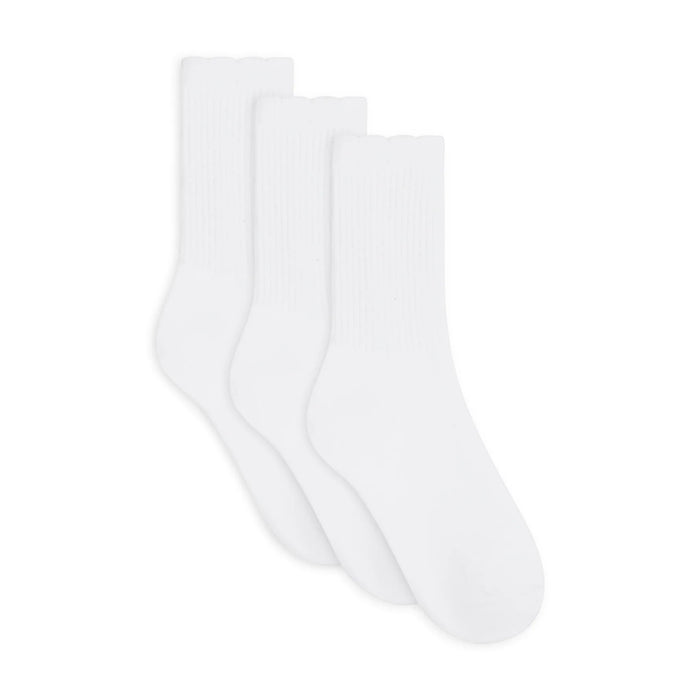 LEMON Crew Socks Infused With Shea Butter - 3 Pack