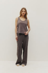 KUWALLA - Paris Relax Lounge Pant - Washed Charcoal