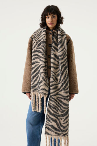 GARCIA - Ladies Scarf with Zebra Print