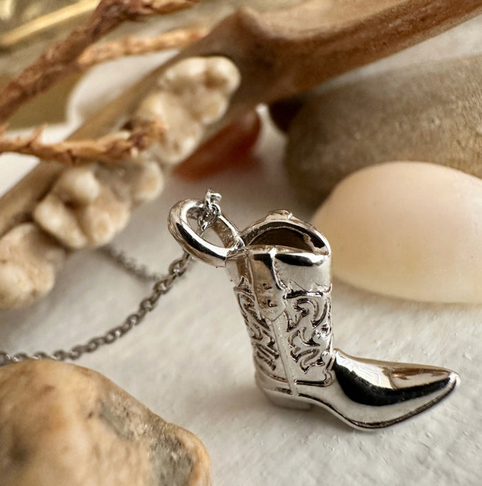 Dolly- Cowboy Boot Charm Necklace