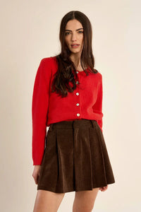 MOLLY BRACKEN Ladies Knitted Cardigan - Red