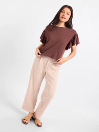 SADIE & SAGE Delphine Ruffle Sleeve Top