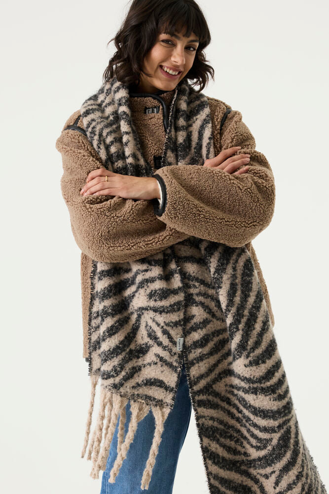 GARCIA - Ladies Scarf with Zebra Print