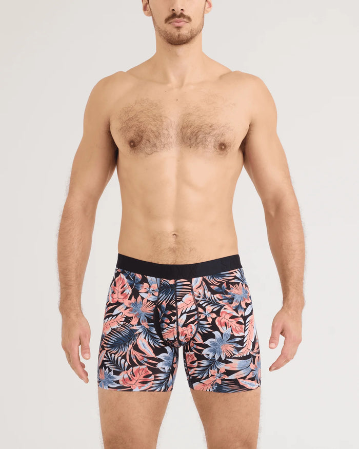 SAXX Droptemp Cooling Brief - Palm Passion - Black