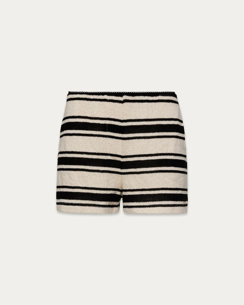 KUWALLA - Riviera Tank & Short Set - Cream/Black