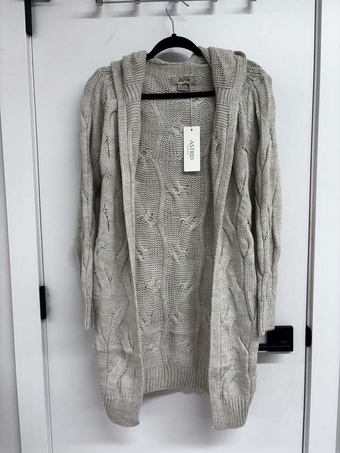 ASTRRID  Long Knit Cardigan - Cream