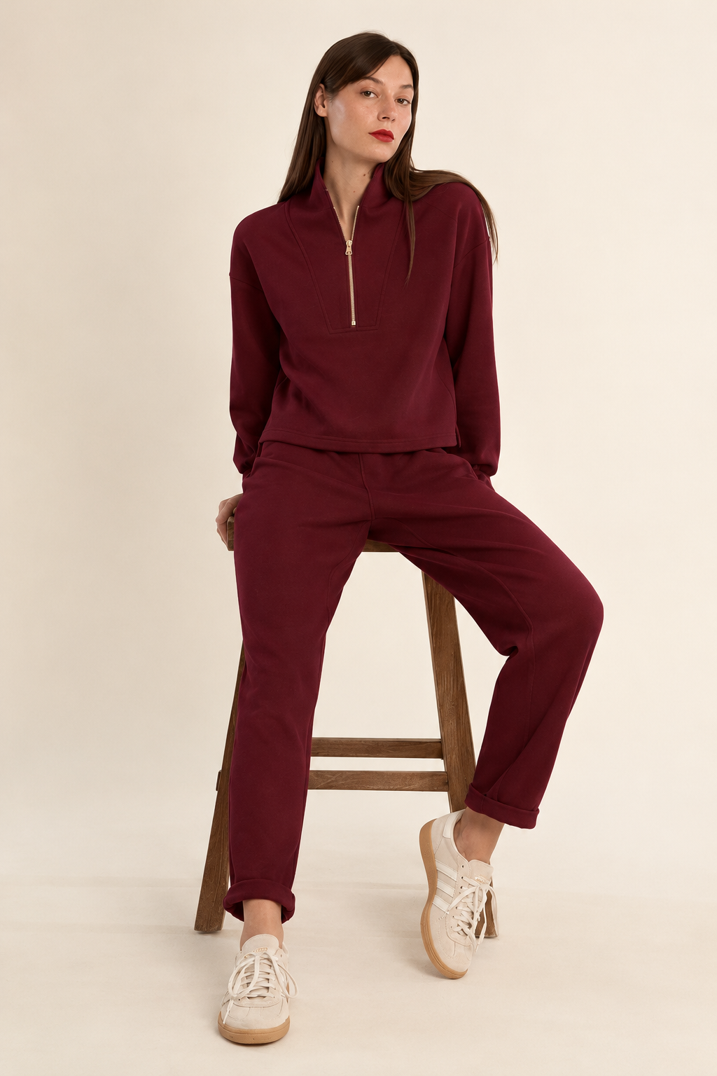 MOLLY BRACKEN Jackie And Edie Set - Dark Red