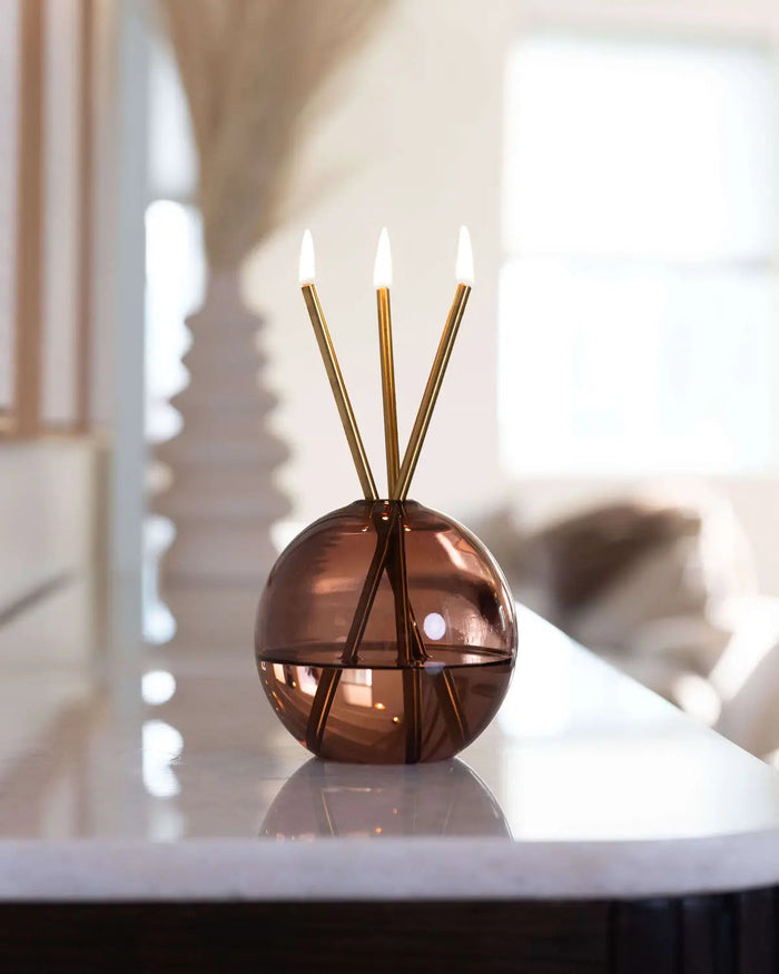 EVERLASTING CANDLE Neva Vase - Prairie Dust