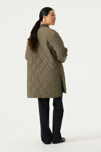 GARCIA Olive Green Long Bomber Jacket