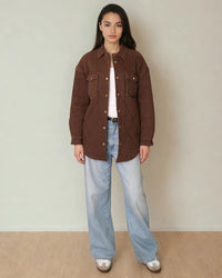 Leni Quilted Coat - Espresso