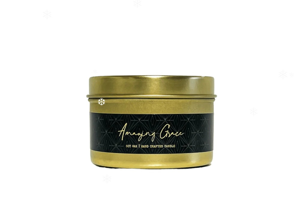 EBONY & IVORY Amazing Grace Mini Tin Candle - 4oz