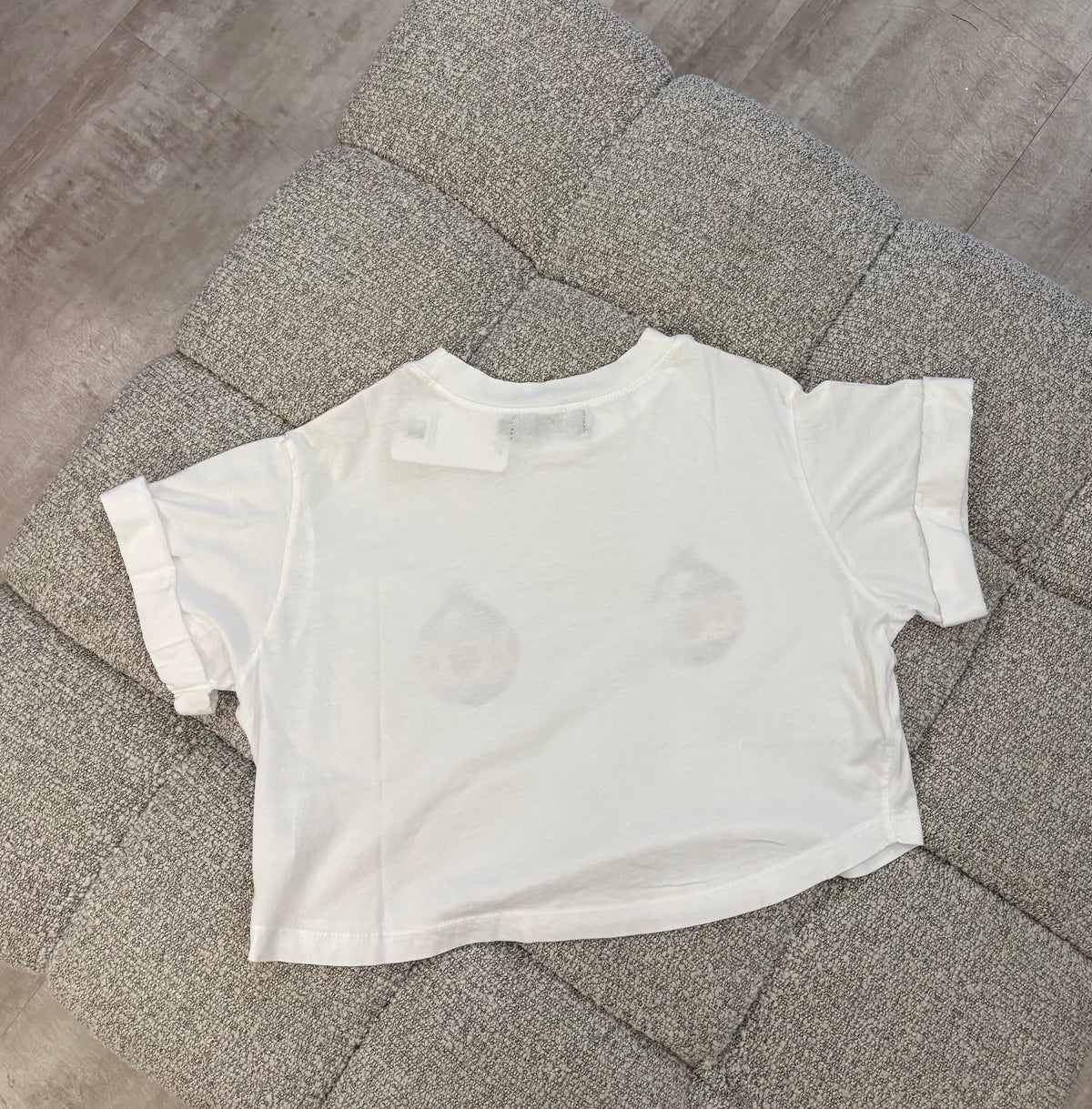 Ornaments Crop Boyfriend Tee - White