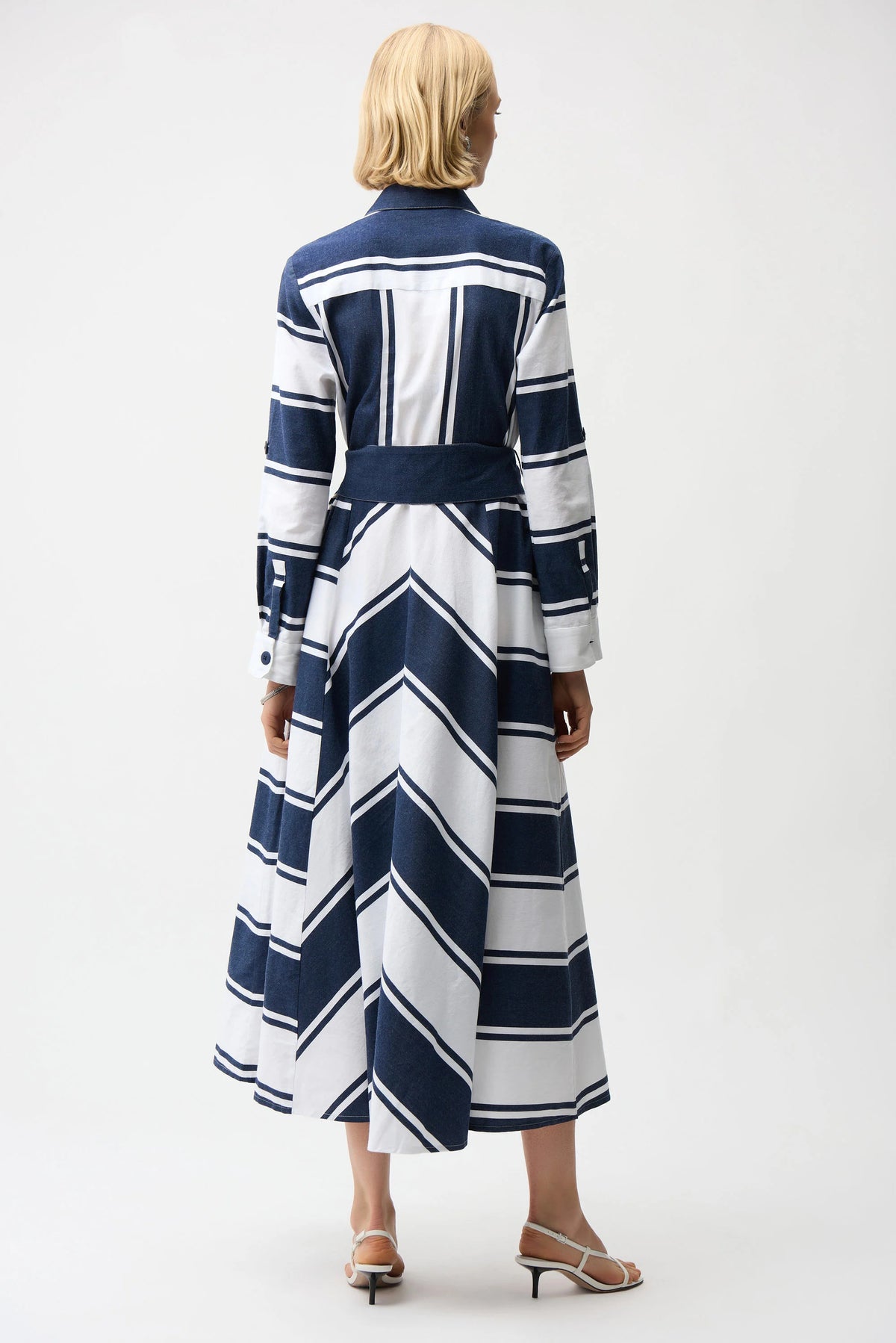 JOSEPH RIBKOFF Fit and Flare Shirt Dress