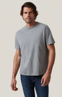 34 HERITAGE Slub Crew Neck T-Shirt - Monument Grey