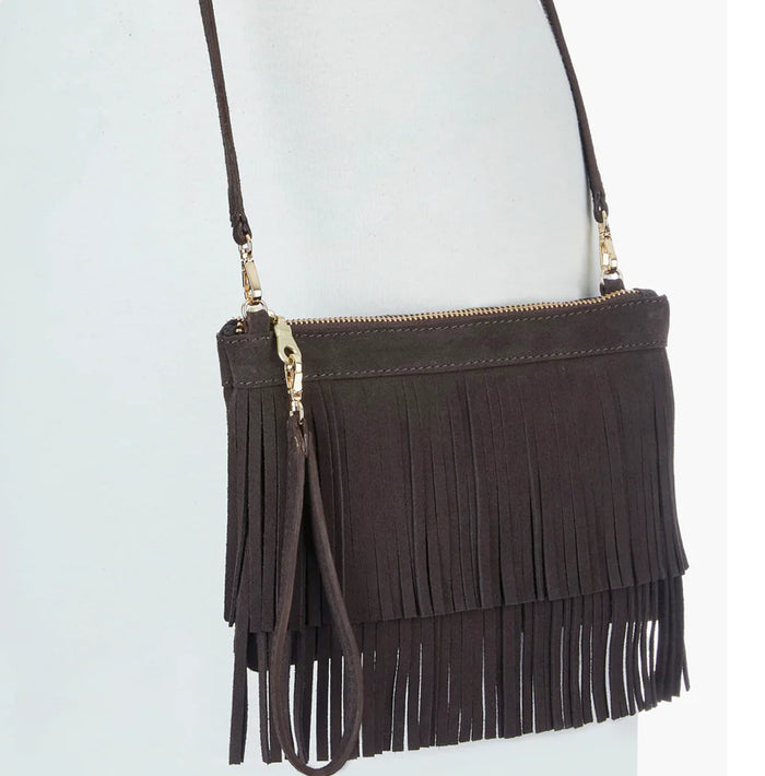BRAVE Stoja Suede Bag - Brown