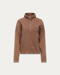 KUWALLA - Bailey Waffle Zip Up with Tyla Waffle Shorts - Washed Sand