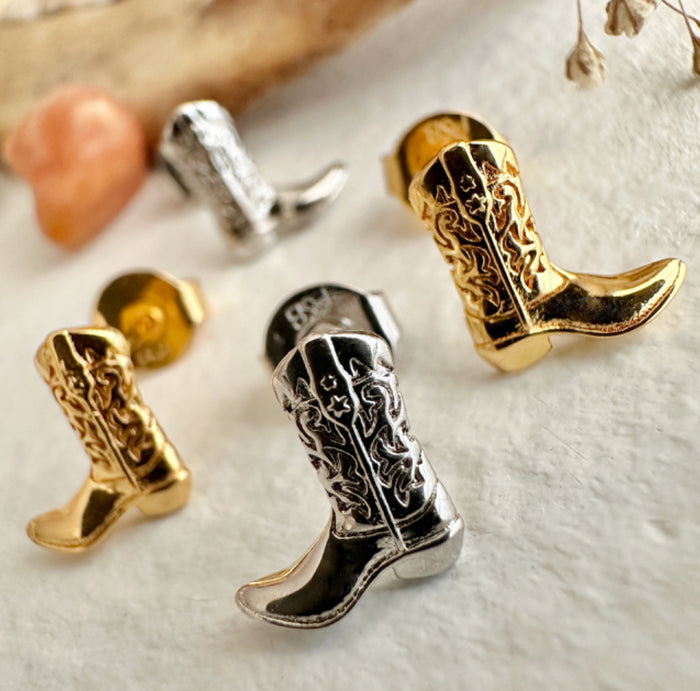 Dolly - Cowboy Boot Stud Earrings