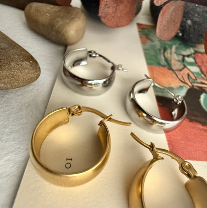 PIKA & BEAR Sybil - 18mm Hoop Earrings